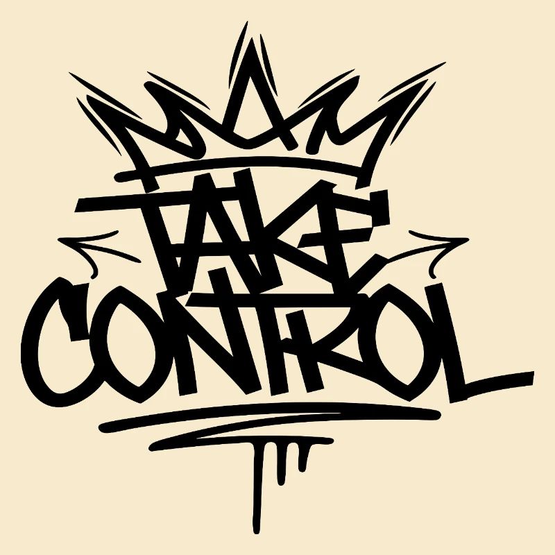 Take Control Graffiti T-shirt Design