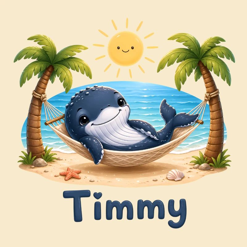 Timmy the Whale at the Beach Hammock