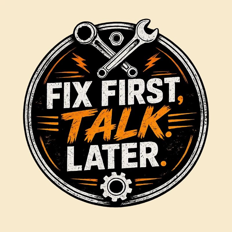 Réparer d’abord, parler ensuite – Mechanic Tee