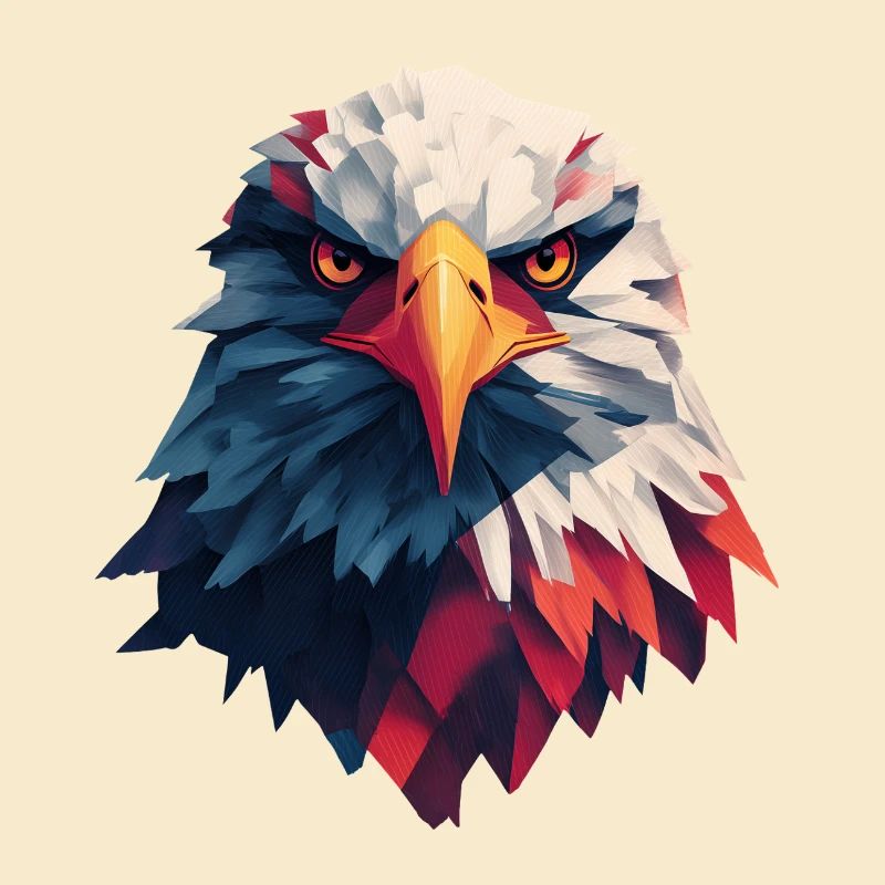 Majestic eagle piercing gaze