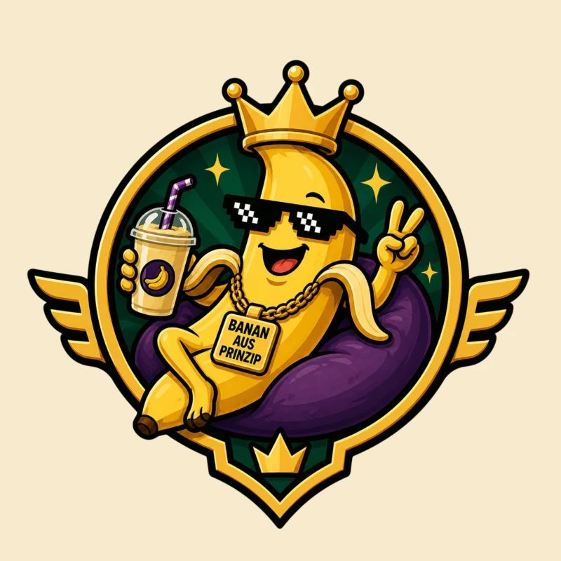 Königliche Banane mit Swag