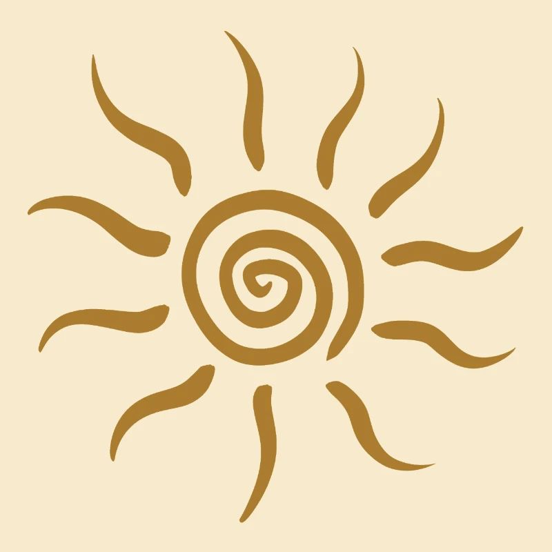 Éclaboussure de Soleil en Spirale Dorée