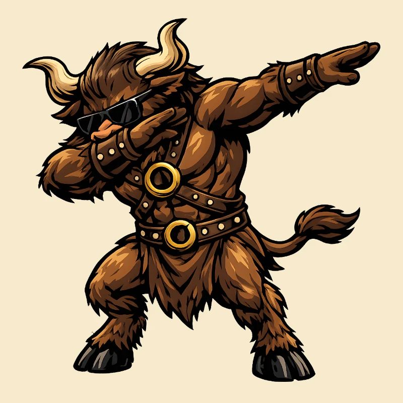 Dabbing Minotaurus