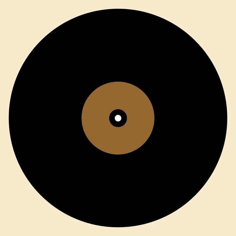 Base de boîte de texte en cercle de disque vinyle
