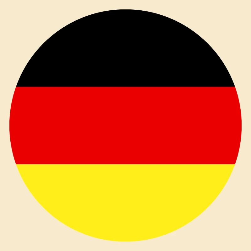 Runde deutsche Flagge