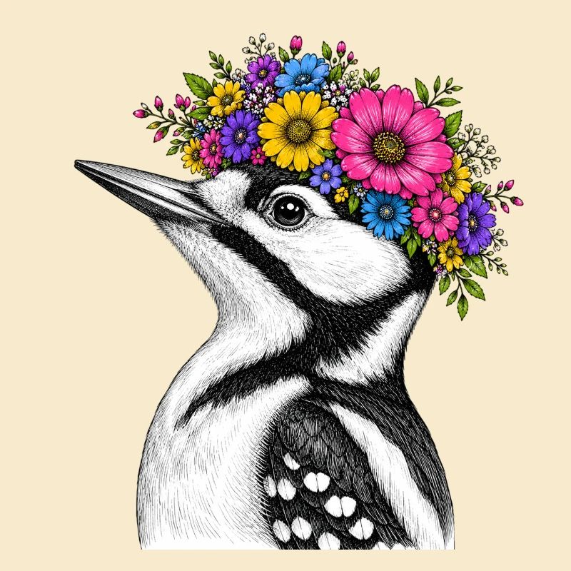 Blütenkranz Vogel 