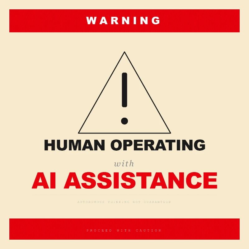 WARNING: HUMAN OPERATING WITH AI ASSISTANCE
