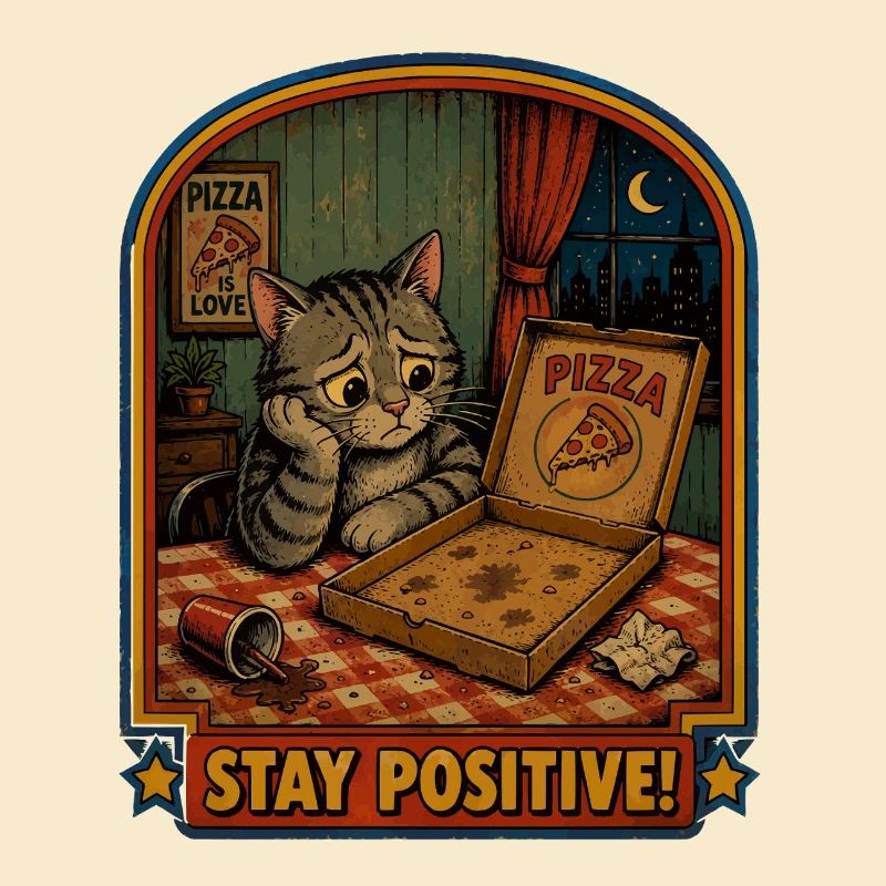 Soirée pizza : chat reste positif