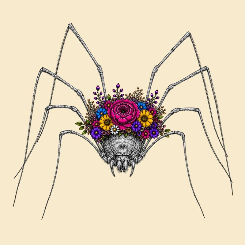 Couronne d’araignée en fleurs