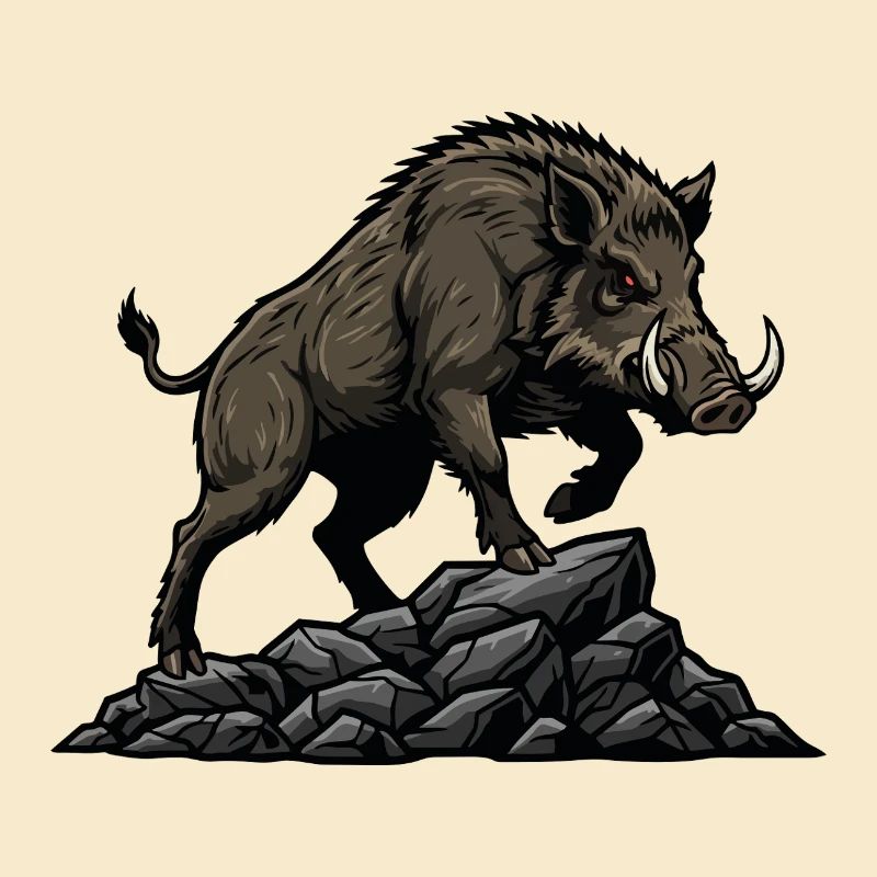 Wildschweinjagdwald