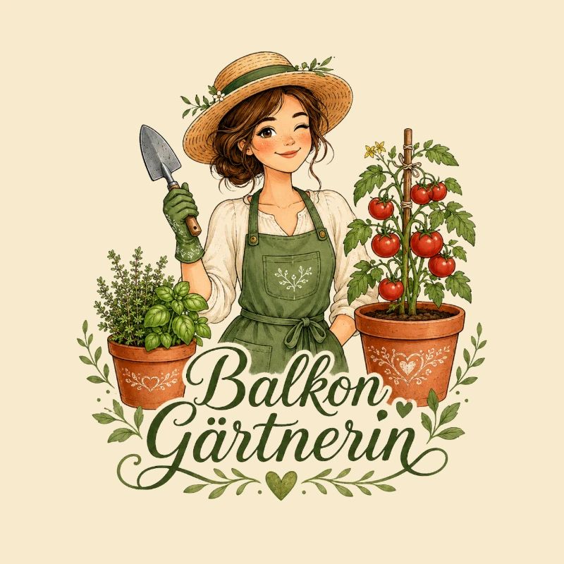 Balkon Gärtnerin
