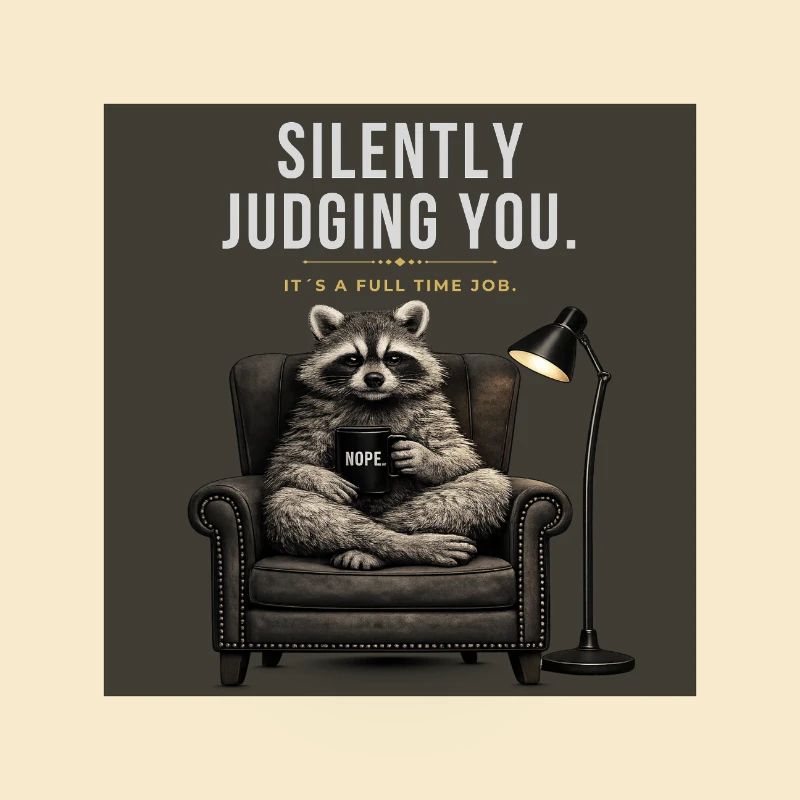Silently Judging You Raccoon Meme