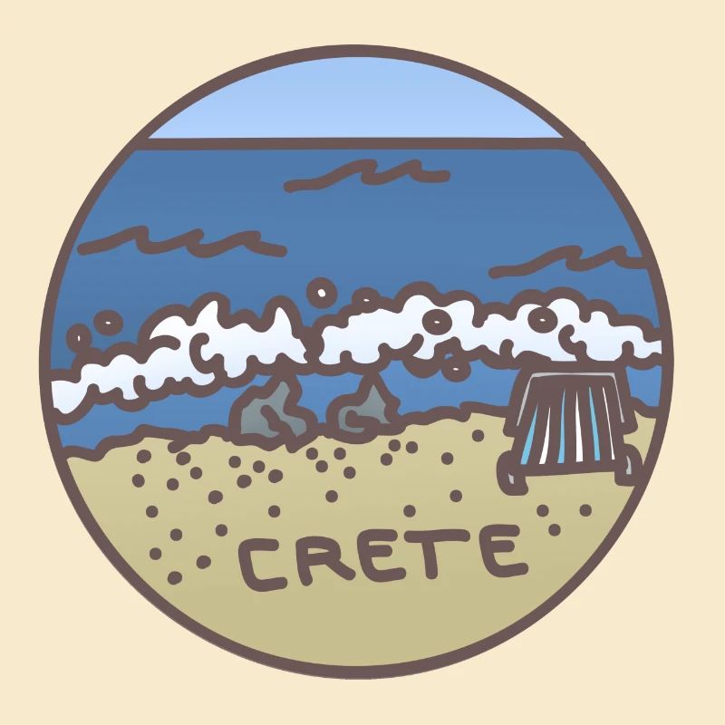Crète - Grèce Illustration