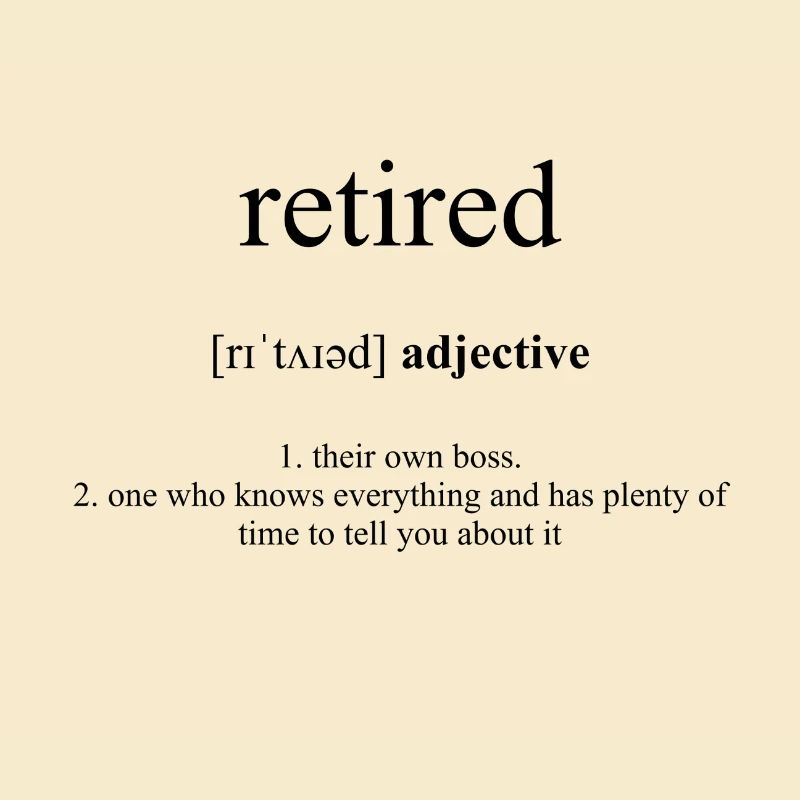 Retired (pensioniert) Definition Dictionary