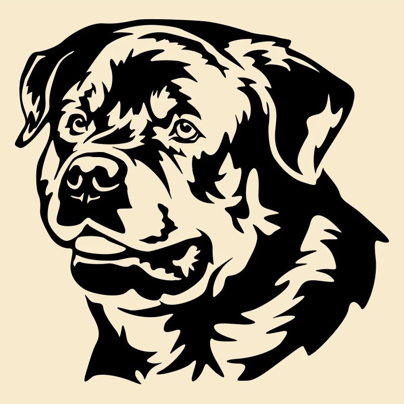 Tête de Rottweiler