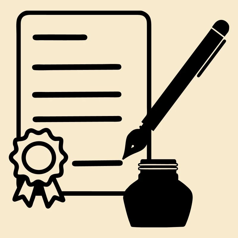 Contrat avec joint laqué