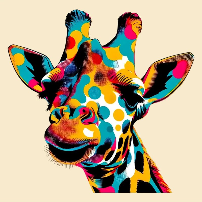 Giraffe Pop Art