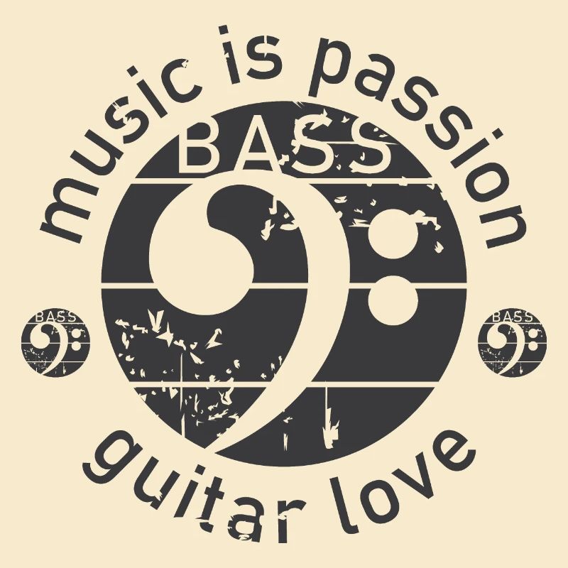 Guitare Basse Clé De Basse Look Utilisé Guitariste