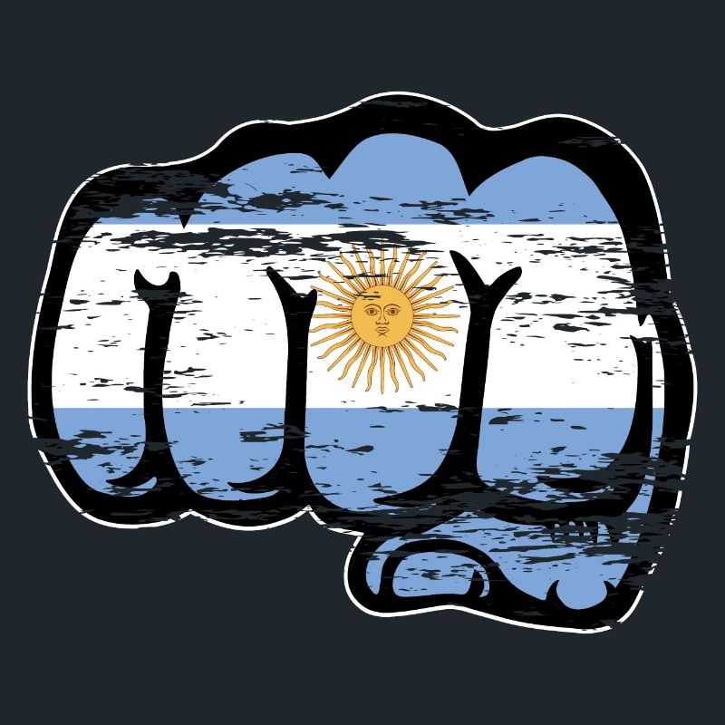 Argentinien Flagge Faust used