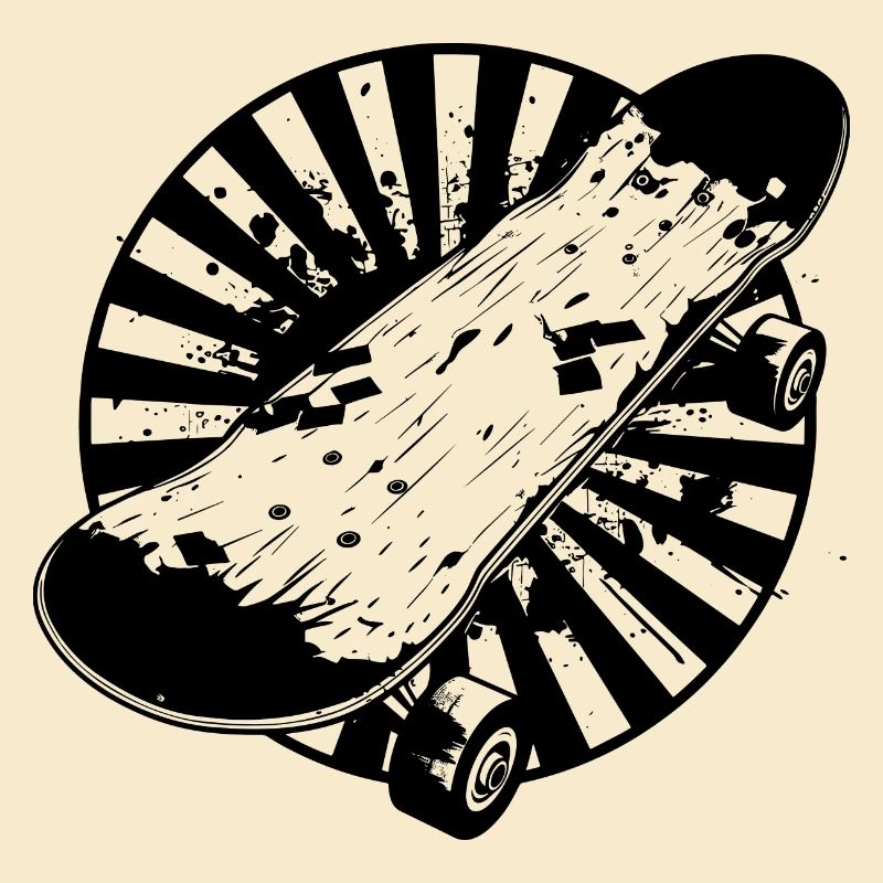 Skateboard Zeichnung