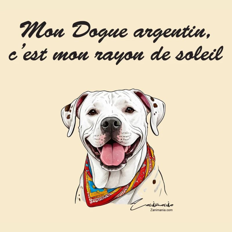 Dogue argentin rayon de soleil
