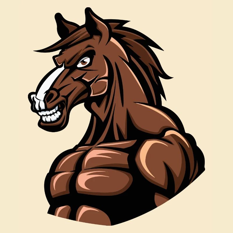 Pferd Stark