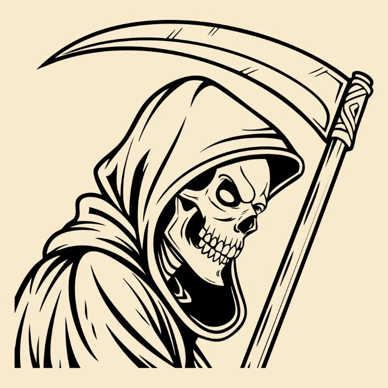 Reaper Design Grim Reaper with Scythe