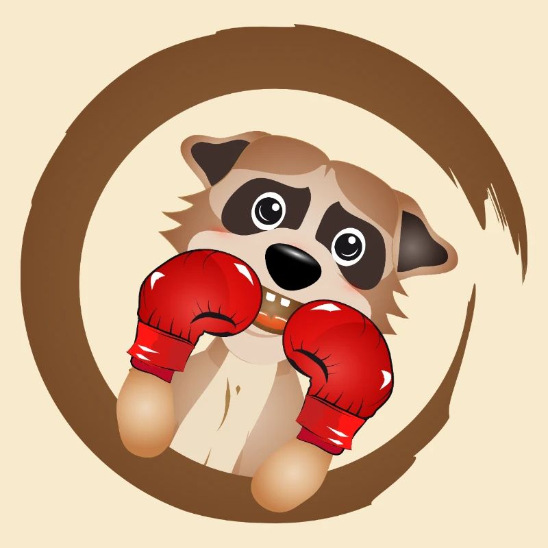 Erdmännchen Boxer Motiv – süßer Box-Champion