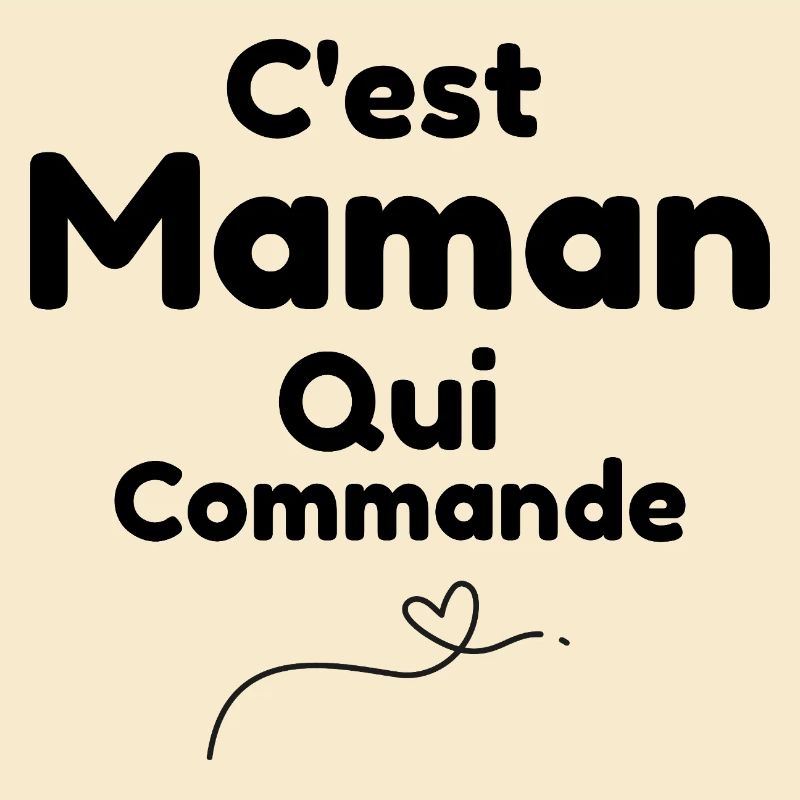 Ligne Coeur Minimaliste - C'est maman Qui Commande