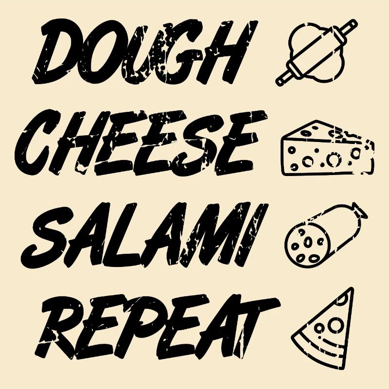 Pâte fromage Salami Répéter
