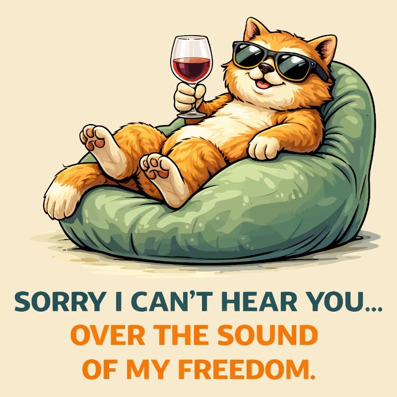 Mème Vin de Chat Détendu