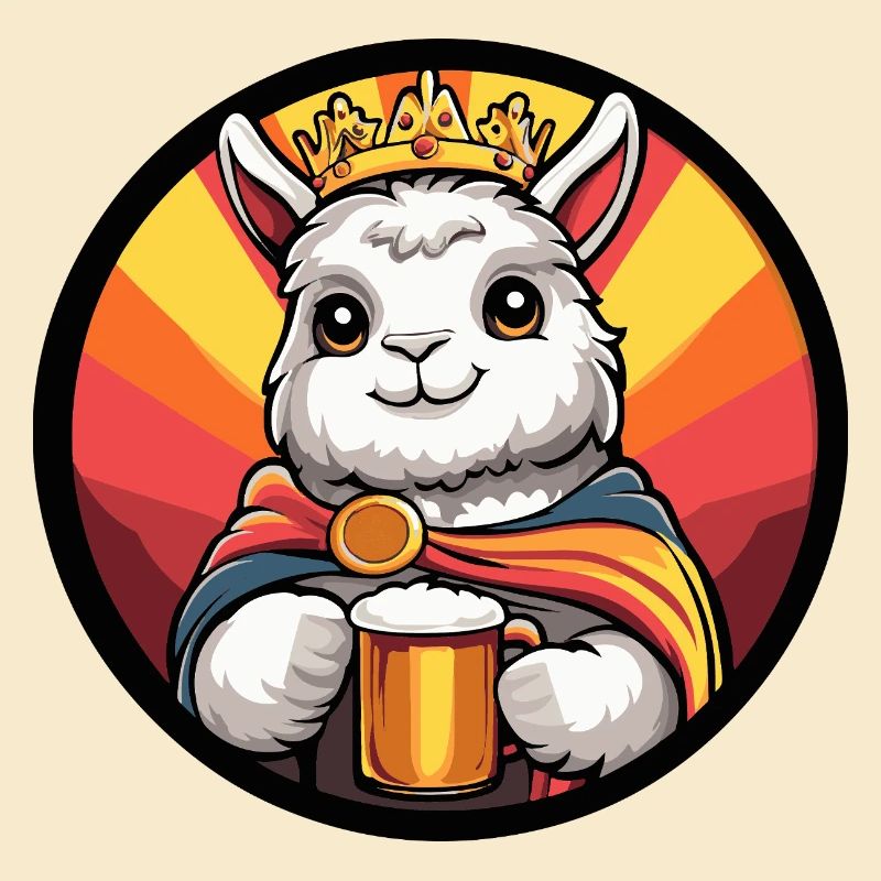 Alpaca Llama Beer Funny