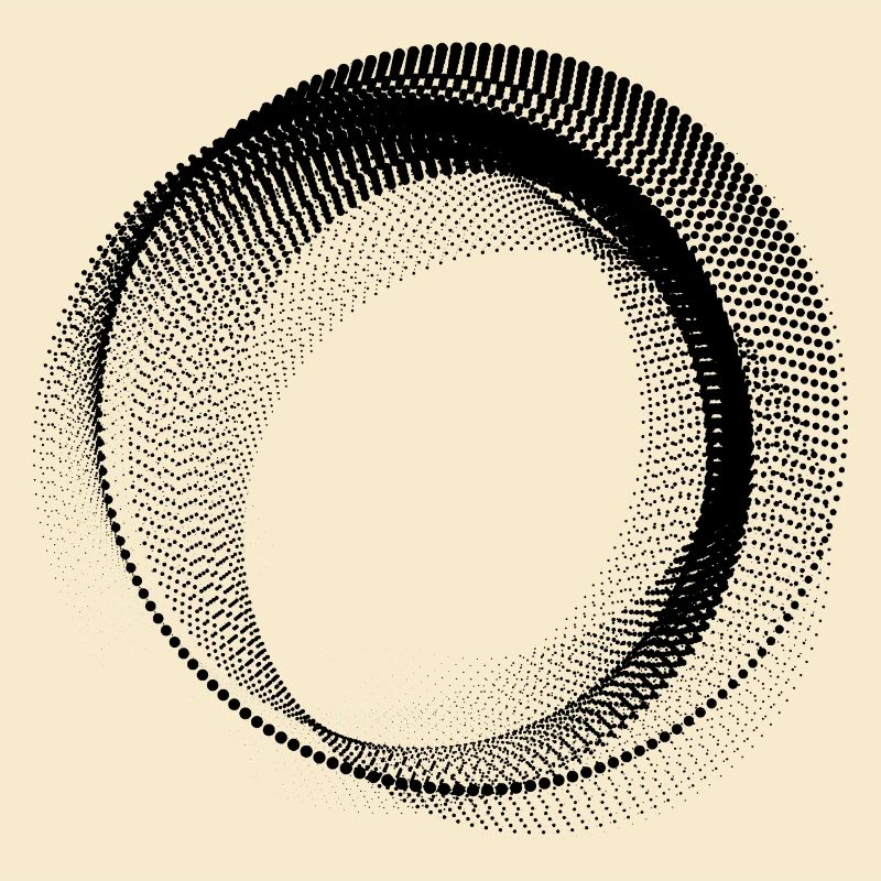 abstract circular shape