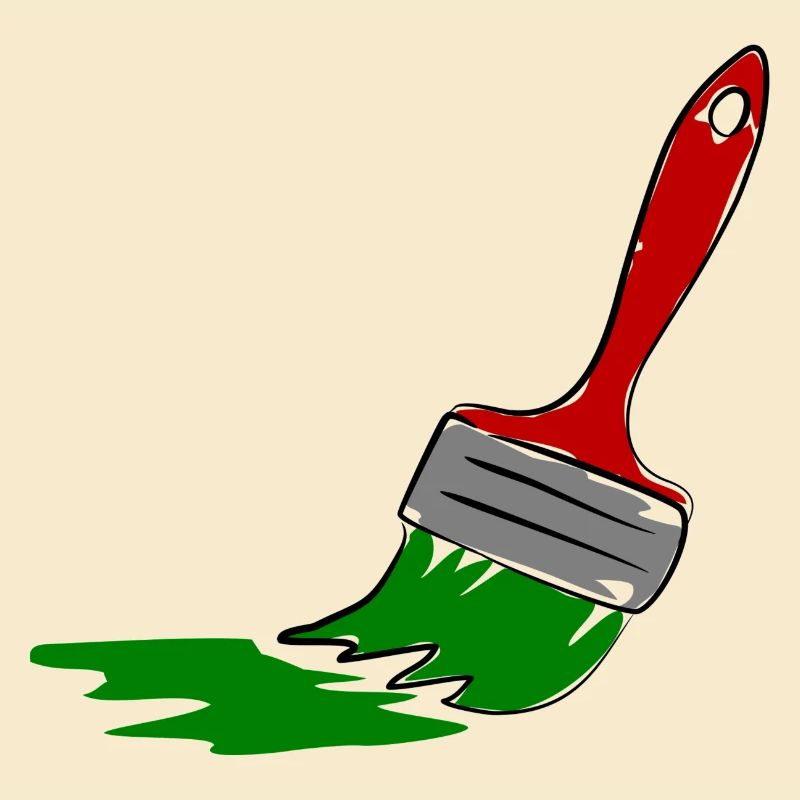 Creative Painter Brush Illustration