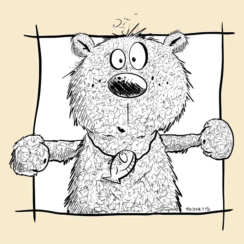 Drolliger Kleiner Bär I Wildtier Comic