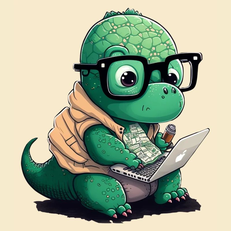 Süßer Dino der Programmiert