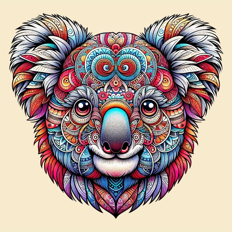 Koala décoré de Mandalas