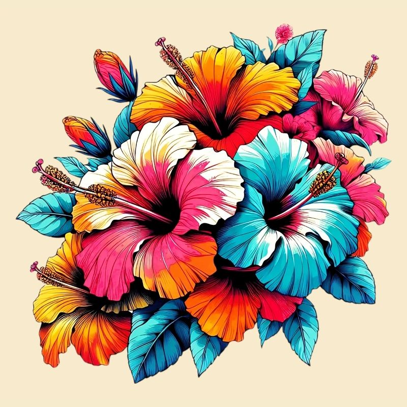 Fleurs d’hibiscus