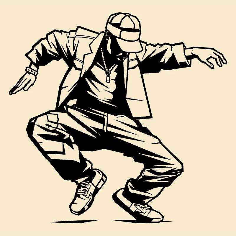 Breakdancer Drawing