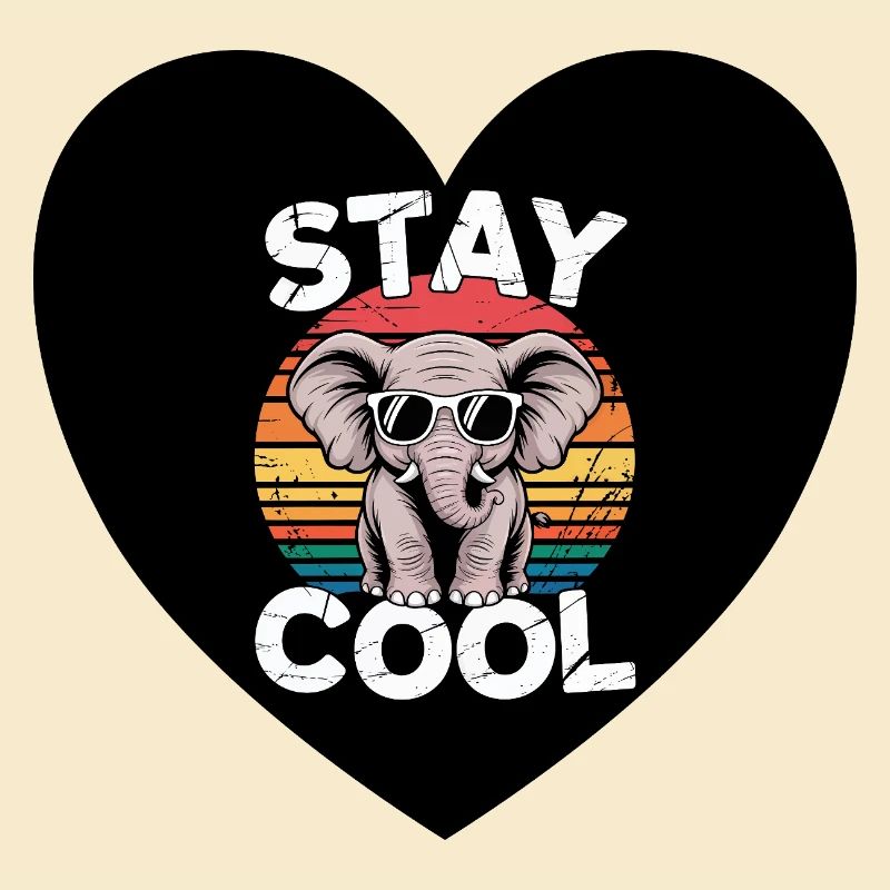 Stay Cool Éléphant Rétro