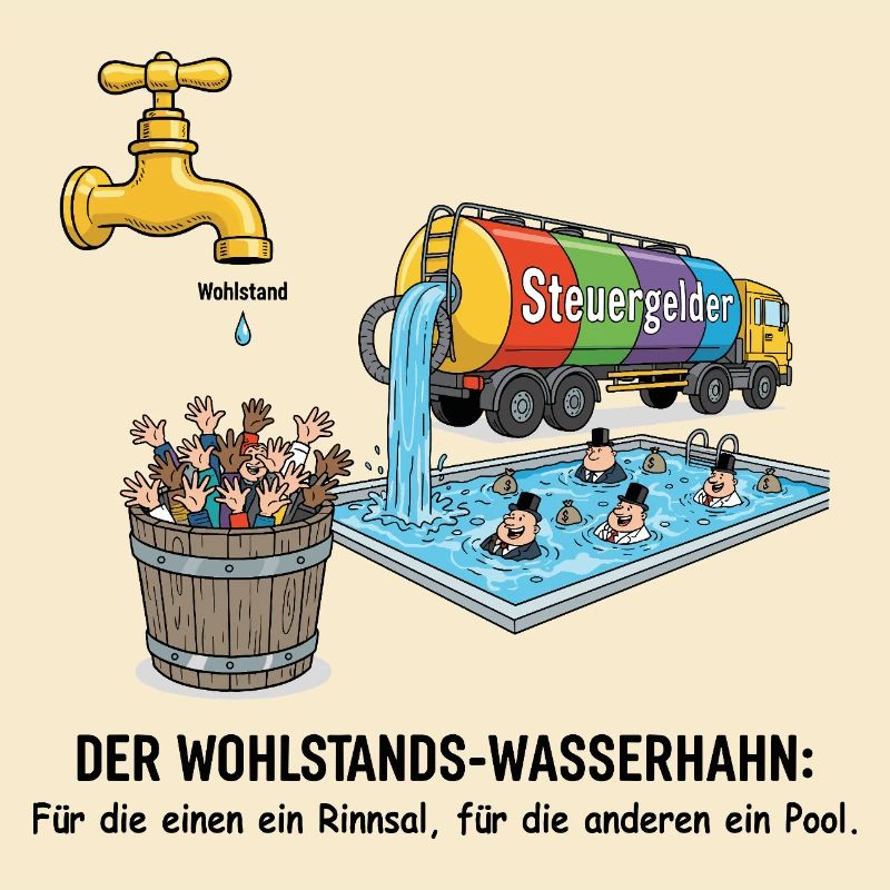 Der Wohlstands-Wasserhahn