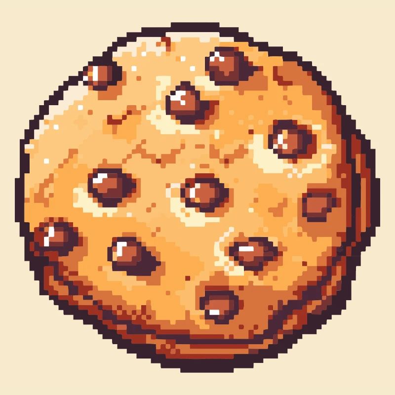 Pixel Cookie Pixel Cookie Retro Art