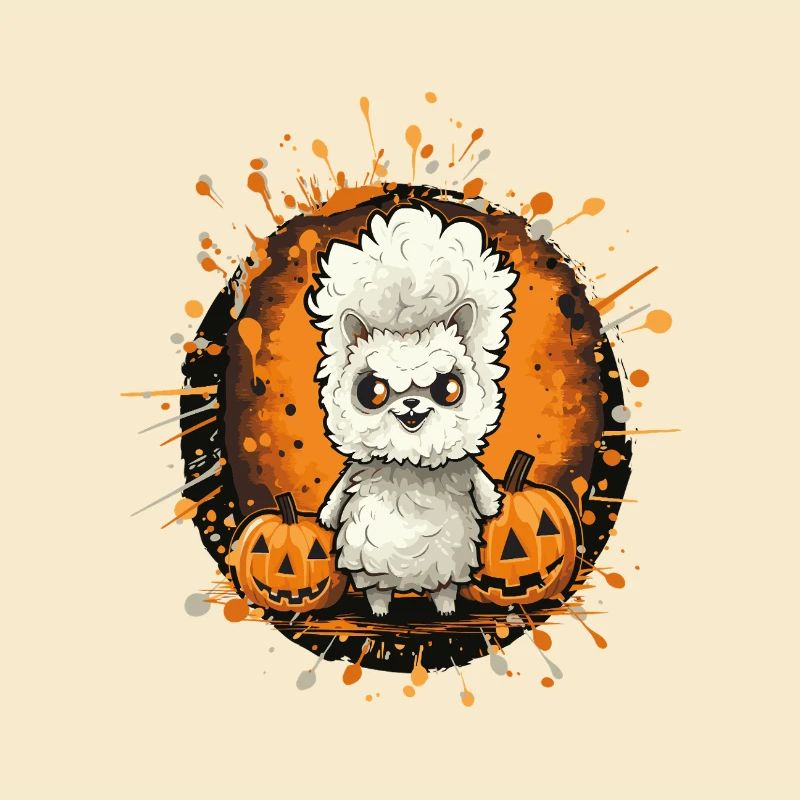 Lama Halloween Comic