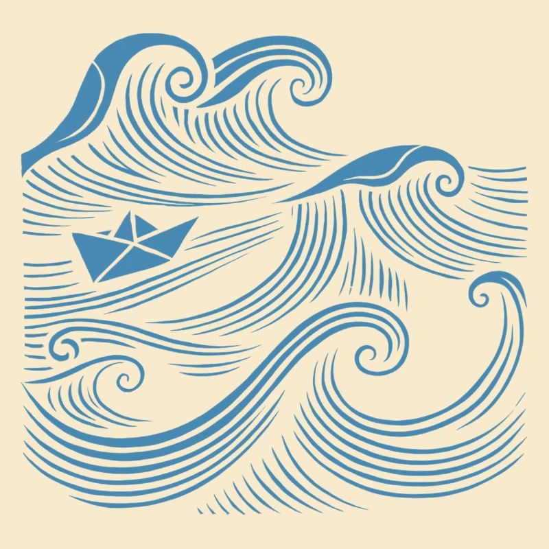 Ship Waves Sea Sailing