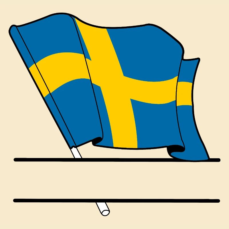 SWEDEN Flag – Custom Text