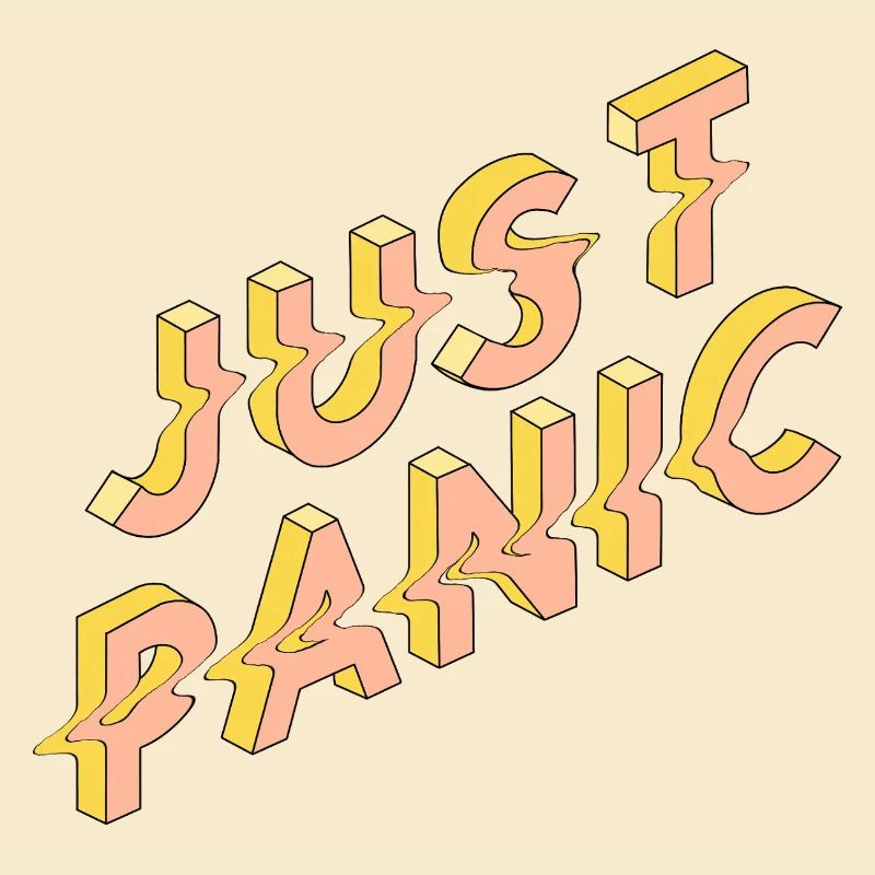 Juste une faute de frappe rétro 3D basique