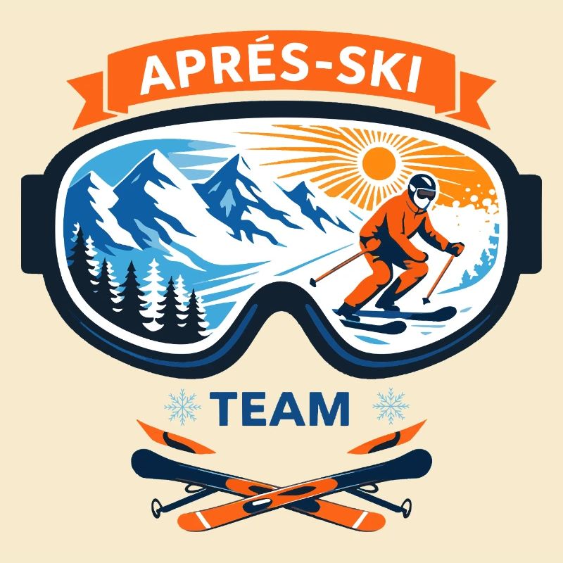 Apres Ski Team Comic Design
