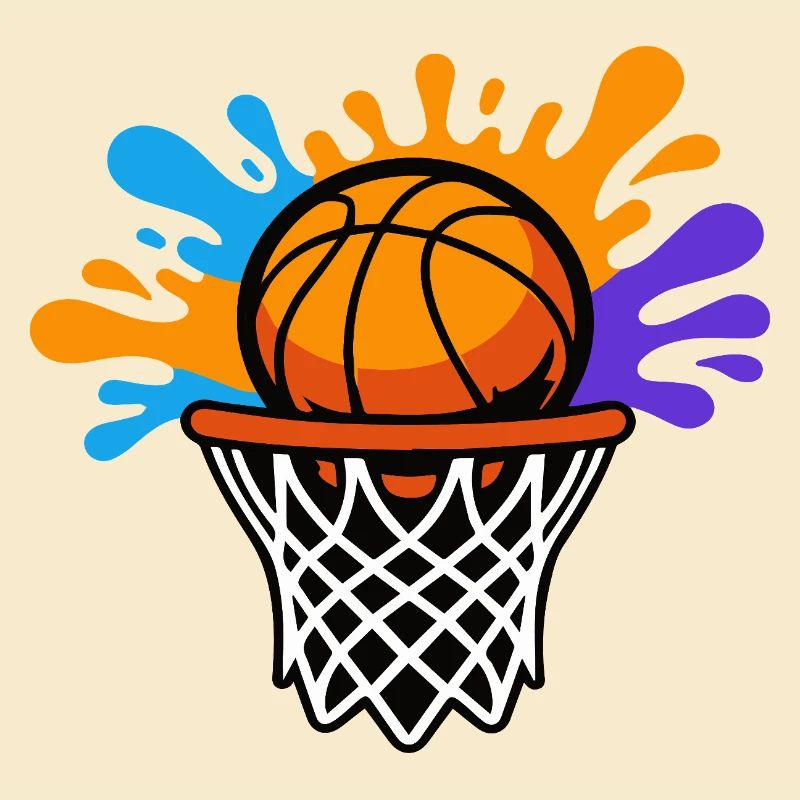 Basketball Splash Dunk Design graphique
