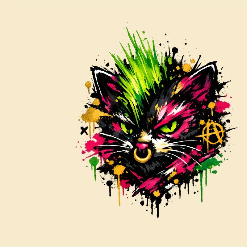 Neonkatte Graffiti Splat