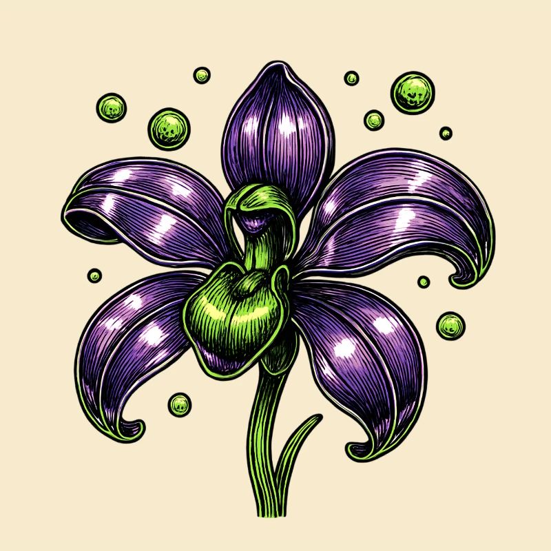 Lila Orchidee Blume Botanik